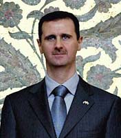Bashar al Assad, the Syrian president,